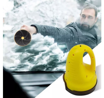 Rozmrazující elektrická škrabka na okna, USB, 3000 mAh, 11W, žlutočerá