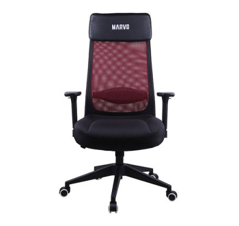 Marvo Kancelářská židle MAXIMUS, černá, prodyšná záda