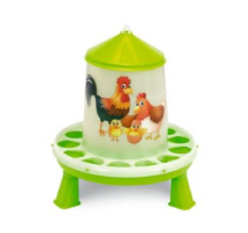 Plastové krmítko s nožičkami řada HAPPY RANGE 2 kg - zelené