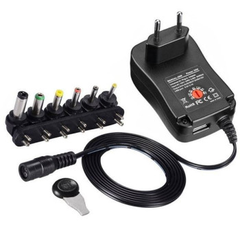 Napáječ, síťový adaptér MANUAL SY8-30W, 3-12V/2,5A +USB 5V/2,1A