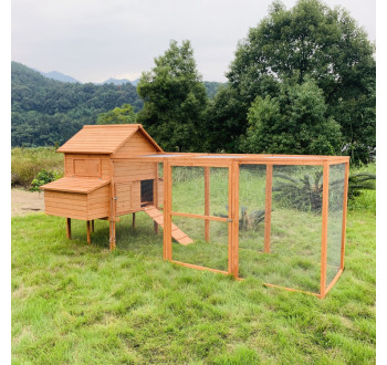 Dřevěný kurník PARIZ XXL, 3700x1760x1720 mm