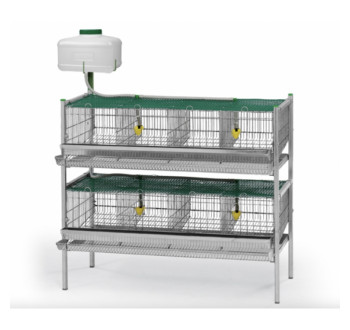 Klec pro křepelky - dvoupatrová