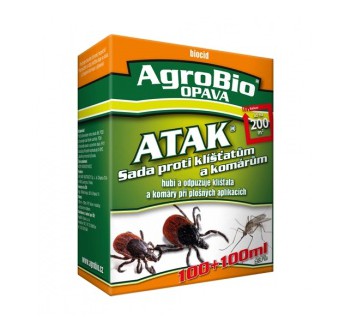 AgroBio OPAVA ATAK - Sada proti klíšťatům a komárům 50+50 ml