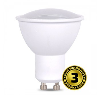 Solight LED žárovka, bodová , 5W, GU10, 3000K, 400lm, bílá