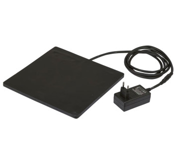 vyhrevna gumova podlozka k napajece nebo misce na vodu kerbl 70219 pro 18w 24x24cm 1
