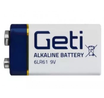 Baterie 9V (6LR61) alkalická Geti