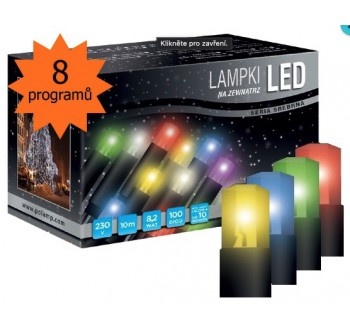 LED osvětlení univerzální - klasická, multicolor, 10 m, programátor