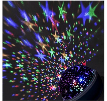 Koule vánoční SOLIGHT 1V220 projekční, multicolor, 9 režimů, otáčení, USB, 4x AAA