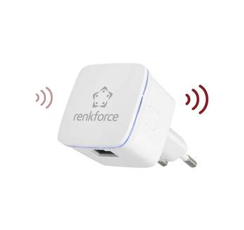 Renkforce RF-WR-N300MINI Wi-Fi repeater 300 MBit/s 2.4 GHz