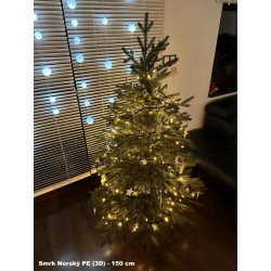 Umělý vánoční stromek - 3D jehličí - Smrk Norský 130 cm PE