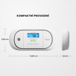 Detektor oxidu uhelnatého (CO) s LCD displejem, X-SENSE model XC01