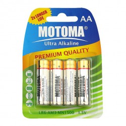 Baterie (R6) MOTOMA AA (R6) Ultra Alkaline, blistr 4 kusy