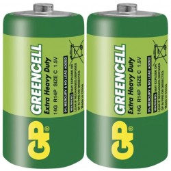 Baterie C (R14) Zn-Cl GP Greencell 2ks