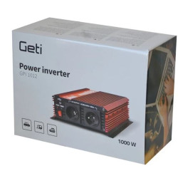 Měnič napětí GETI GPI 1012 12V/230V 1000W USB