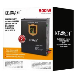 Zdroj záložní KEMOT PROsinus 500W 12V nástěnný