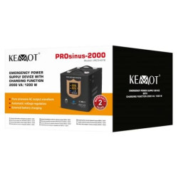 Zdroj záložní KEMOT PROsinus-2000 1200W 12V Black