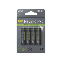 Baterie AA (R6) nabíjecí 1,2V/2000mAh GP ReCyko Pro Photo Flas  4ks