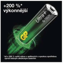 Baterie 6F22 (9V) alkalická GP Ultra Plus 9V