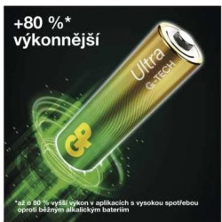 Baterie 6F22 (9V) alkalická GP Ultra 9V