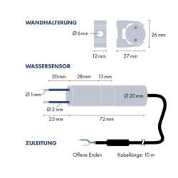 Hladinový spínač WPS 1000 H-Tronic, 1114420, externí senzor, 230 V