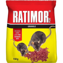Granule proti myším, krysám a potkanům AGROBIO Ratimor 150g (UNI51539)