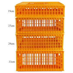Přepravní box na drůbež AGF27 - 75 x 55 x 27 cm, skládací
