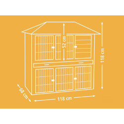 kralikarna s vybehem kerbl villa 118x68x118cm 12