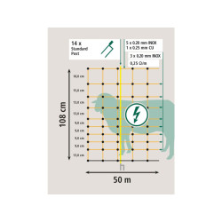 sit pro elektricky ohradnik pro ovce kerbl ovinet 108cmx50m 2 hroty oranzova 02