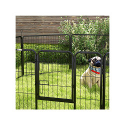 4128 3 vybeh pro psy a dalsi zvirata pawhut d06 107v02bk 8 panelu 80x60 cm