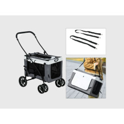 kocarek pro psy 2v1 pawhut d00 192v00gy sedy 04