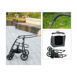 kocarek pro psy 2v1 pawhut d00 192v00gy sedy 06