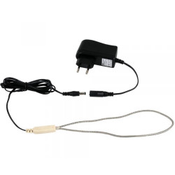 Vyhřívací topný kabel 12 V / 12W s adaptérem, nerezové opletení (20216)