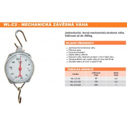 WL-C2-50 Mechanická závěsná váha 50kg