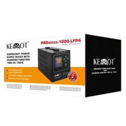 Zdroj záložní KEMOT PROsinus-1000-LFP4 12V 230V 1000VA 700W