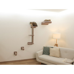 kocici strom na zed kerbl 80919 monte alpi nastenna patra taupe sada 8 ks 2