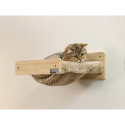 nastenna odpocivadlo pro kocky kerbl 80917 timber 38x33 5x16cm prirodni taupe 3