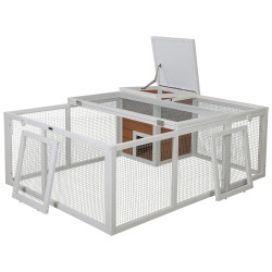 vybeh pro kraliky kerbl 81756 odklopny domecek 132x102x59cm 11