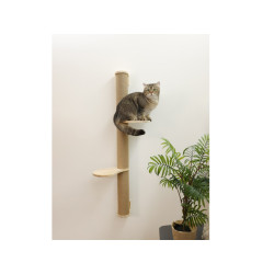 Skrabadlo s drevenymi odpocivadly pro kocky kerbl 80917 timber delka 127 cm s jutou 3