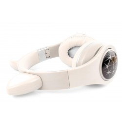Oxe Bluetooth bezdrátová dětská sluchátka s ouškama, bílá H-807-W