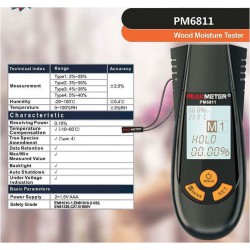 Měřič vlhkosti dřeva - vlhkoměr dřeva PeakMeter PM6811