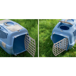 Přepravka pro psy a kočky STEFANPLAST GULLIVER 1, 48x32x31cm, modrá