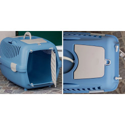 Přepravka pro psy a kočky STEFANPLAST GULLIVER 1, 48x32x31cm, modrá