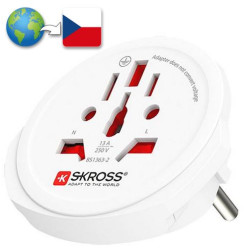 SKROSS cestovní adaptér pro cizince v ČR, bílý