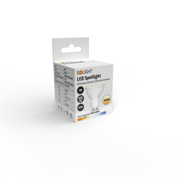 Solight LED žárovka, bodová , 5W, GU10, 3000K, 400lm, bílá