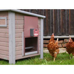 komplet automatickeho otevirani a zavirani kurniku kerbl 70590 easy protect 30x33 r ruzova 5