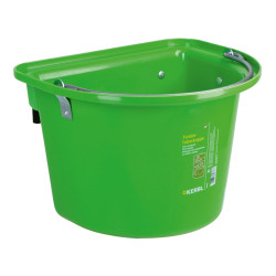 Závěsný kbelík na krmivo KERBL 32876, 12l, s madlem, plastový, zelený