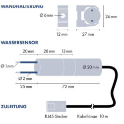 Hladinový spínač H-Tronic WPS 3000 (1114455)