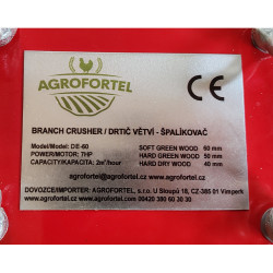 Špalíkovač, drtič větví AGR-DE-60G (7HP)