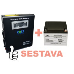 VSelektro Záložní zdroj 500W, sinusPRO-800W + AKU 24Ah