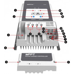 MPPT solární regulátor EPEVER 6415AN 150VDC/60A